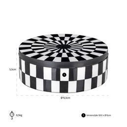 Pojemnik Ozdobny NORE Biały/Czarny