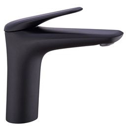 Bateria Umywalkowa Niska NIAGARA Czarny Mat