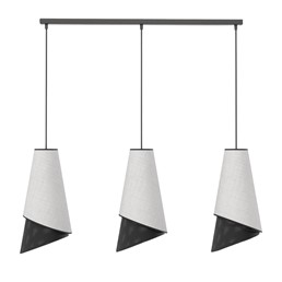 Lampa Wisząca MODA 3 Czarny/Szary