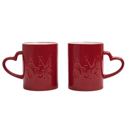 Zestaw 2 Kubków AMOUR Czerwony