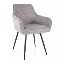 Krzesło SERVIO Brego Szary/Czarny Mat