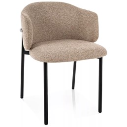 Krzesło OSAKA Beż/Czarny Mat