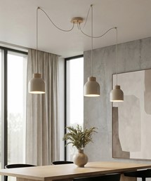 Lampa Wisząca KRU 3 Beżowy