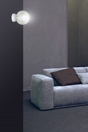 Kinkiet ROSSI K1 Biały/Transparentny