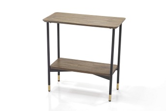 Stolik Maze L07-60 30x60x60 Czarny/Brązowy