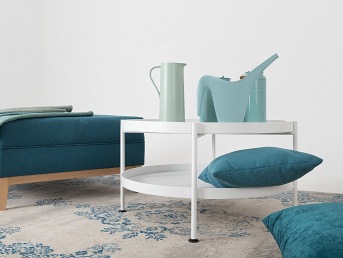 Stół Kawowy Hanna Metal 2-F 80x45 Biały