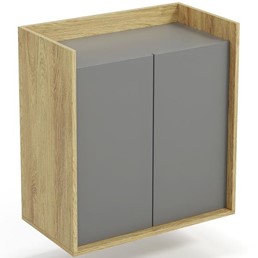 Szafka MOBIUS 2D Naturalny/Szary