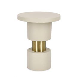 Stolik Kawowy MITUL FOG Fi35cm Beżowy