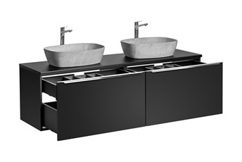 Zestaw Mebli Łazienkowych SFBL B UN.ANNA MH1 160cm Czarny