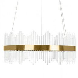 Lampa Wisząca FLORENS 60 Złoty/Transparentny