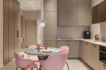 Lampa Wisząca ROBIN K-5441 Różowy/Biały