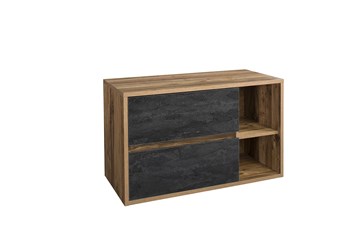 Szafka pod Umywalkę Hampton Concrete 824-100BL 46x100x60 Dąb/Czarny