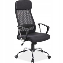 Fotel Obrotowy Q-345 Czarny