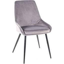 Krzesło COBE Velvet Czarny/Szary Bluvel 14
