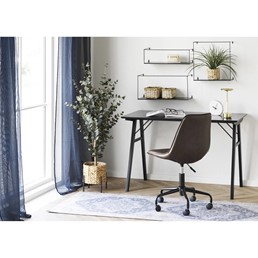 Zestaw 3 Półek Ściennych ULMO Czarny