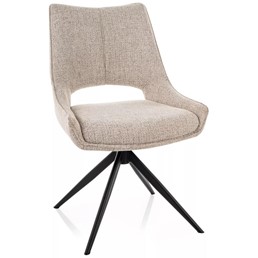 Krzesło FINO I Beż/Czarny Mat