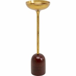 Stolik BIBO Fi20,32cm Złoty/Brąz