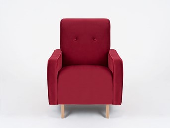 Fotel PANDA Soczysta Żurawina/Naturalny