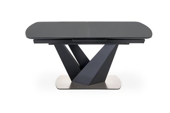 Stół Rozkładany Patrizio 90x160 Ciemny Popiel/Czarny