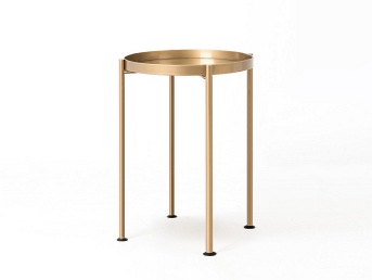 Stolik Hanna Metal 1-F 40x60 Złoty