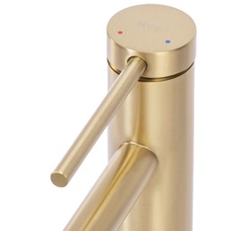 Bateria Umywalkowa Wysoka FOSS Złoty Szczotkowany