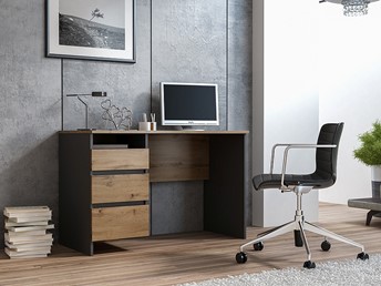 Biurko B-005 Dąb Wotan/Antracyt