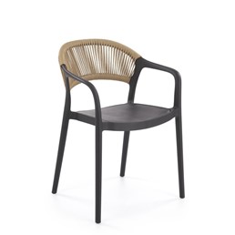 Krzesło K582 Czarny/Naturalny