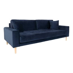 Sofa Trzyosobowa LIDO Granatowy/Naturalny