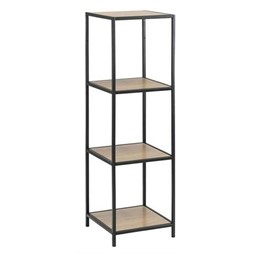 Regał SEAFORD Czarny/Dąb