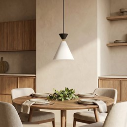 Lampa Wisząca KLEVER 1 Czarny/Biały