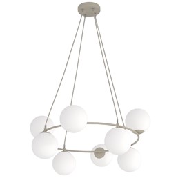 Lampa Wisząca AZURA 8 Beżowy/Biały