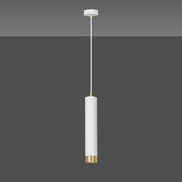 Lampa Wisząca KIBO 1 Biały/Złoty