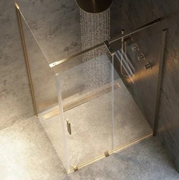 Drzwi Prysznicowe MONTANA 110 Złoty Szczotkowany