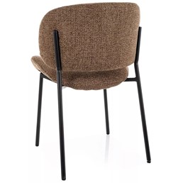 Krzesło KISO Noelle Cappuccino/Czarny Mat