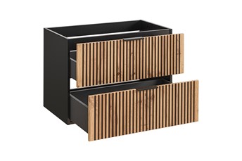 Szafka pod Umywalkę XILO 82-80-D-2S Czarny/Wotan