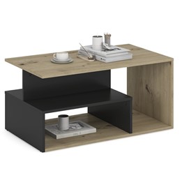 Ława IVA Dąb Artisan/Czarny