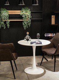 Stół Okrągły SKINNY fi90 Biały