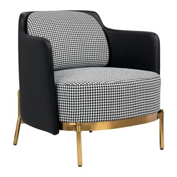 Fotel VENICE Czarny/Złoty