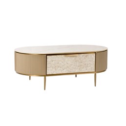 Stolik Kawowy STILIG ST907 Beżowy/Złoty