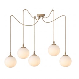 Lampa Wisząca GIGI 5 Beżowy/Opal