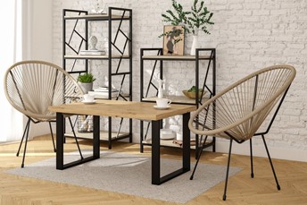 Ława L(B)-FX 67x101 Nogi U Dąb Artisan