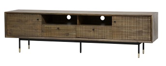 Komoda RTV MAZE L01-200 45x200x55 Czarny/Brązowy