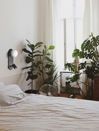 Kinkiet ARIES K-5480 Czarny/Biały