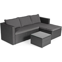 Narożnik Ogrodowy ROMA Czarny