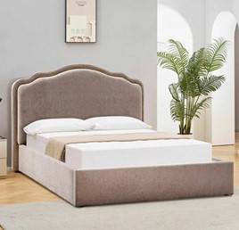 Łóżko FLORENCJA Raven 160x200cm Ciemny Beżowy