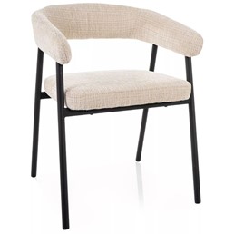 Krzesło KATANA Beż/Czarny Mat