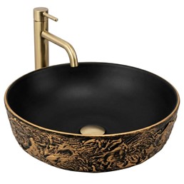 Umywalka Nablatowa BABILON Złoty