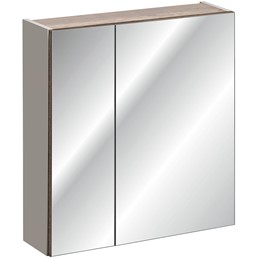 Szafka z Lustrem Santa Fe Taupe 84-60-A-2D 17x60x65 Szary Krzemowy