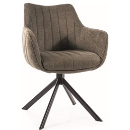 Krzesło AZALIA Brego Czarny/Oliwka 77