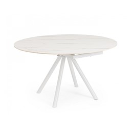 Stół Ogrodowy RAUNI Rozkładany 87-135 Biały